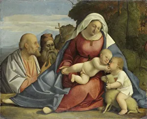 Anthony The Great Prints: Madonna and Child with the Infant John the Baptist and Saints Peter and Anthony