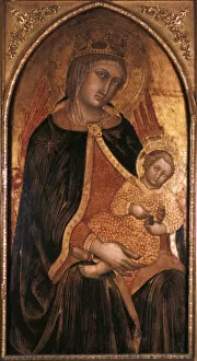 Images Dated 22nd August 2005: Madonna and Child, late 14th / early 15th century. Artist: Taddeo di Bartolo