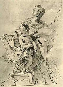 Madonna and Child, mid 18th century, (1928). Artist: Giovanni Battista Tiepolo