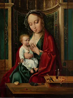 Cookery Prints: Madonna and Child in a Niche, c1520. Creator: Joos van Cleve