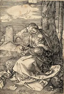 Sitting On Ground Prints: Madonna and Child, with Pear, 1511. Creator: Albrecht Durer