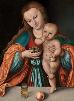 Lucas Collection: Madonna and Child, probably c. 1535 or after. Creator: Lucas Cranach the Elder