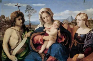 The Elder 1480 1528 Prints: Madonna and Child with Saint John the Baptist and Mary Magdalene