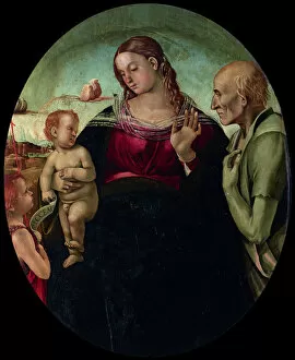 Our Lady Collection: The Madonna and Child with Saint John and Saint Jerome, 1491. Creator: Signorelli