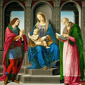 Wonderworker Prints: Madonna and Child with Saint Julian and Saint Nicholas
