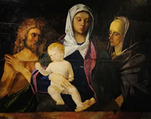 Child Jesus Prints: Madonna and Child with Saints Anne and John the Baptist