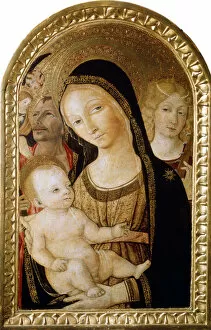 St Catherine Of Alexandria Gallery: Madonna and Child with Saints Catherine and Christopher, 15th century. Artist: Matteo di Giovanni
