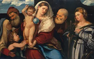 Pitati Prints: Madonna and Child with Saints. Creator: Bonifacio de Pitati