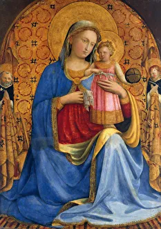 Angelico Prints: Madonna and Child with Saints Dominic and Peter Martyr (Madonna dell Umilita)