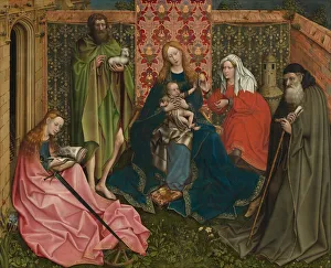 Madonna and Child with Saints in the Enclosed Garden, c. 1440/1460. Creator: Anon Madonna and Child with Saints in the Enclosed Garden, c. 1440/1460. Creator: Anon