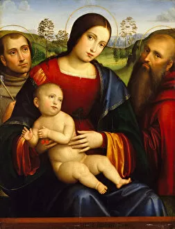 Cherries Gallery: Madonna and Child with Saints Francis and Jerome, ca. 1512-15. Creator: Francesco Francia