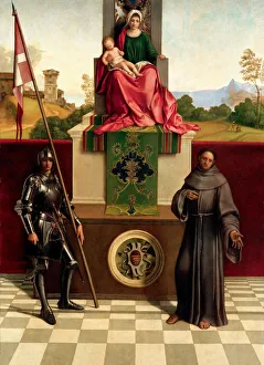 Madonna and Child Between Saints Francis and Nicasius (Castelfranco Madonna), ca 1503-1504
