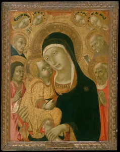 Madonna and Child with Saints John the Baptist, Jerome, Peter Martyr... ca. 1425-before ca