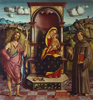 Child Jesus Prints: Madonna and Child with Saints John the Baptist and Anthony of Padua