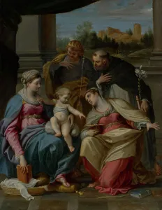 Dominic De Guzman Prints: Madonna and Child with Saints Lucy