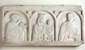 Single Stem Prints: Madonna and Child with Saints, mid-14th century