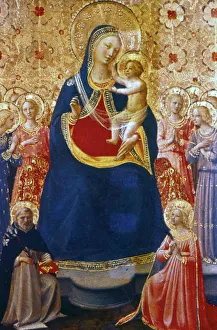 Madonna and Child with Saints, mid 15th century. Artist: Fra Angelico Madonna and Child with Saints, mid 15th century. Artist: Fra Angelico