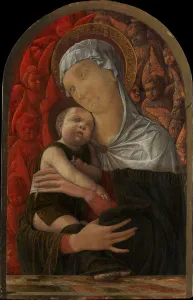 Mantegna Prints: Madonna and Child with Seraphim and Cherubim, ca. 1454. Creator: Andrea Mantegna