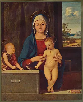 Madonna and Child with St. John the Baptist, 1903. Artist: Antonio Solario Madonna and Child with St. John the Baptist, 1903. Artist: Antonio Solario