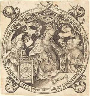 The Madonna with the Clock, c. 1490. Creator: Israhel van Meckenem