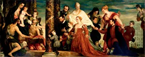 The Madonna of the Cuccina Family, ca 1571-1572. Artist: Veronese, Paolo (1528-1588) The Madonna of the Cuccina Family, ca 1571-1572. Artist: Veronese, Paolo (1528-1588)