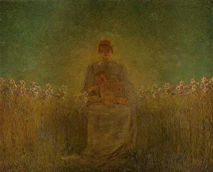 Galleria Darte Moderna Prints: Madonna dei gigli (Madonna of the lilies)