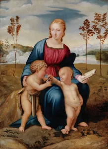 Madonna del Cardellino, copy after Raphael (Raffaello Sanzio), 1840-1884. Creator: Carl Peter Mazer