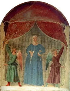 Fresco Prints: Madonna del Parto, ca 1460. Artist: Piero della Francesca (ca 1415-1492)
