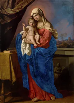 Torino Prints: Madonna della Benedizione, 1651. Creator: Guercino (1591-1666)
