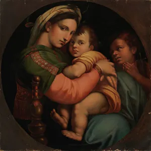 Hostility Prints: Madonna della Sedia, copy after Raphael (Raffaello Sanzio)