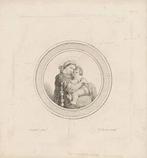 Raffaello Urbino Collection: Madonna della seggiola, c. 1795. Creator: Charles Balthazar Julien Fé