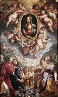 Mother And Child Collection: Madonna della Vallicella, 1606-1608. Creator: Rubens, Pieter Paul (1577-1640)