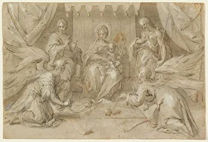 Incised Prints: The Madonna Enthroned with Saint John the Baptist and Saint John the Evangelist