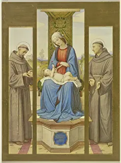 Four People Prints: Madonna enthroned, beside her Saints Francis and Anthony