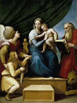 Archangel Raphael Gallery: Madonna with the Fish. Artist: Raphael (1483-1520)
