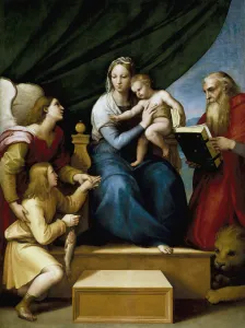Archangel Raphael Gallery: Madonna with the Fish. Artist: Raphael (1483-1520)