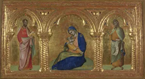 National Gallery Collection: The Madonna of Humility with Saints Mark and John, 1365-1370