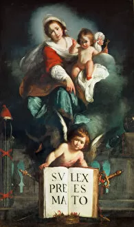 Justitia Collection: The Madonna of Justice. Artist: Strozzi, Bernardo (1581-1644)