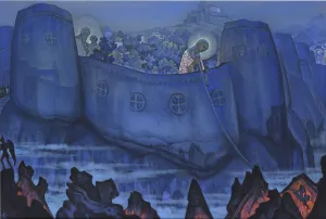 Tempera On Canvas Collection: Madonna Laboris, 1931. Artist: Roerich, Nicholas (1874-1947)