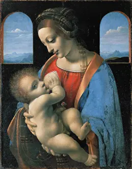 Tuscany Prints: Madonna Litta, 1490. Creator: Leonardo da Vinci