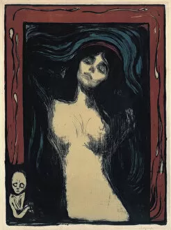 Munch Gallery: Madonna (Loving Woman), 1895-1900. Artist: Munch, Edvard (1863-1944)