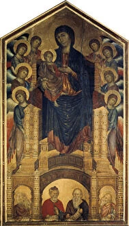 Solicitous Gallery: The Madonna in Majesty (Maesta), 1285-1286. Artist: Cimabue