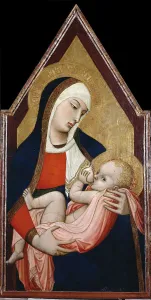 Madonna of the Milk, Between 1325 and 1348. Artist: Lorenzetti, Ambrogio (ca 1290-ca 1348) Madonna of the Milk, Between 1325 and 1348. Artist: Lorenzetti, Ambrogio (ca 1290-ca 1348)