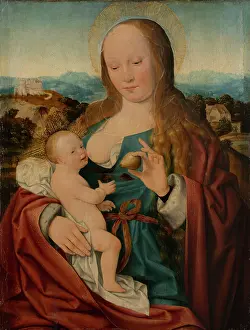 Cleve Prints: Madonna with Pear, c1515. Creator: Joos van Cleve