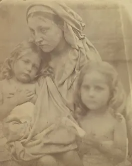 Pre Raphaelite Prints: The Madonna Penserosa, 1864. Creator: Julia Margaret Cameron