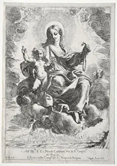Madonna of the Rosary. Creator: Domenico Maria Canuti (Italian, 1620-1684)