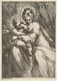 Bellange Jacques Gallery: Madonna with a Rose, 1595-1616. Creator: Jacques Bellange