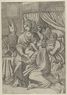 Santa Gallery: Madonna of Saint Margaret, ca. 1543. Creator: Master IQV