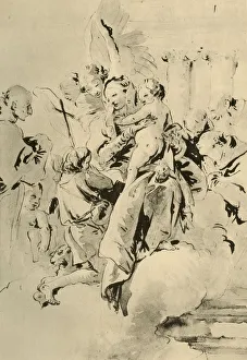 Madonna with Saints and Angels, mid 18th century, (1928). Artist: Giovanni Battista Tiepolo