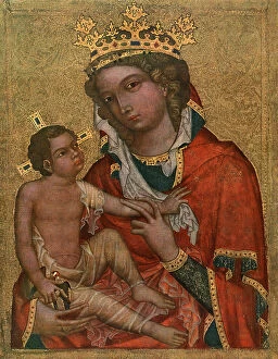 Images Dated 10th September 2009: Madonna of Veveri, c1350 (1955).Artist: Master of the Vyssi Brod Altar